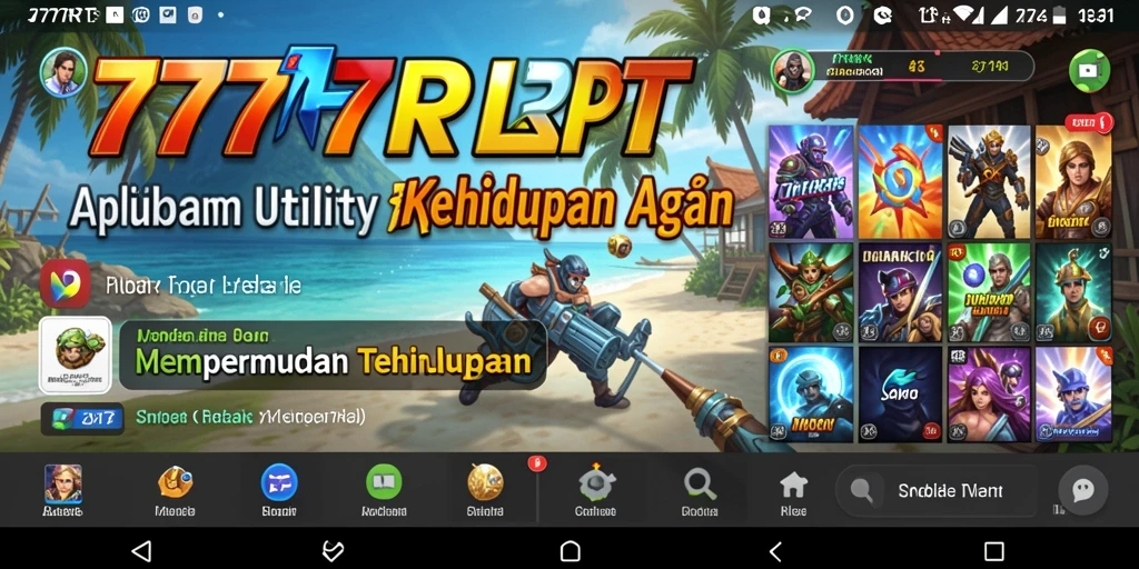 Tampilan utama 777RT menunjukkan fitur manajemen tugas yang efisien.