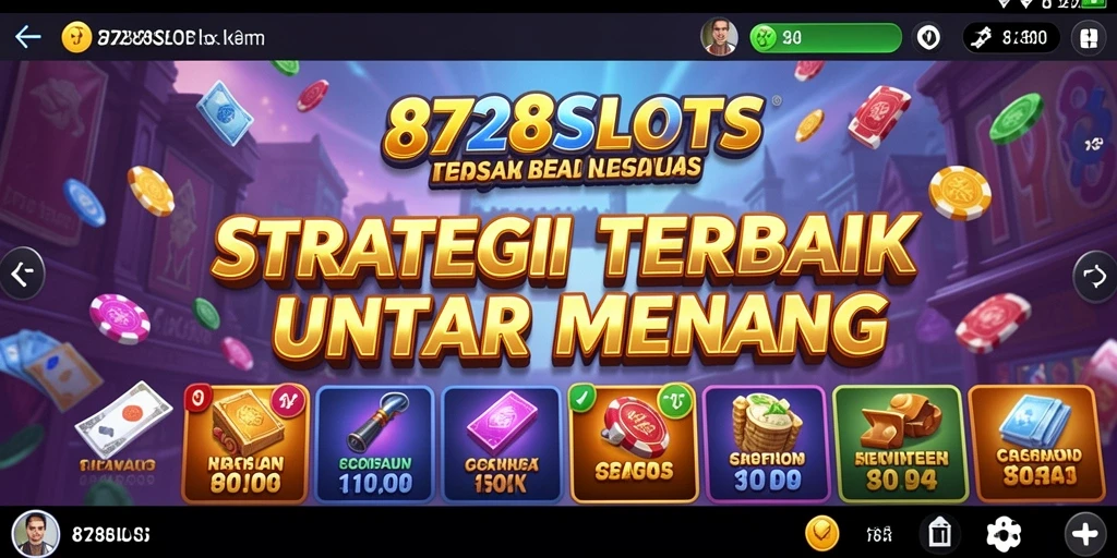 Tampilan menarik dari gameplay strategi dalam 8728SLOTS.