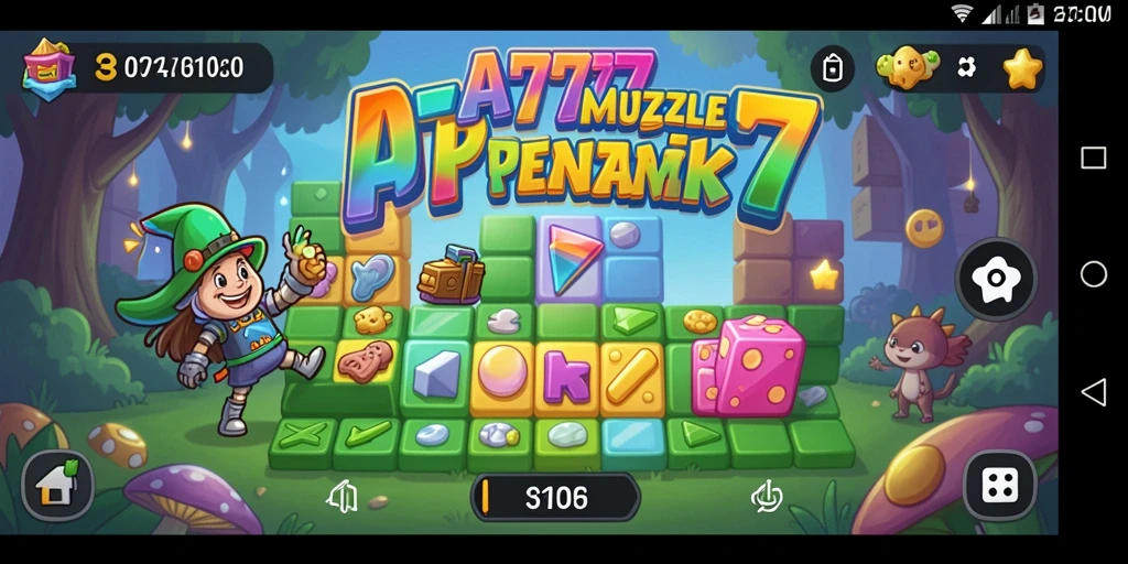 Tampilan gameplay seru dan menantang dalam A7777.
