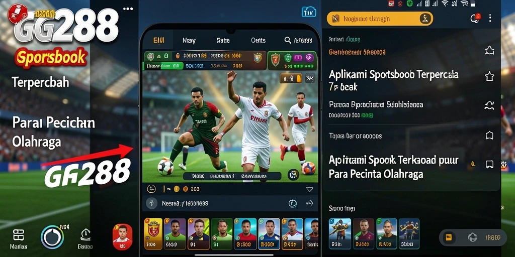 Tampilan gameplay Sportsbook yang menarik di GG288.
