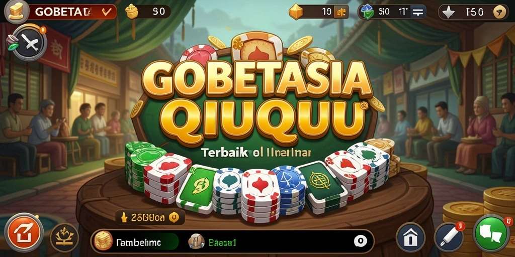 Screenshot GOBETASIA menunjukkan gameplay QiuQiu yang menarik dan seru.