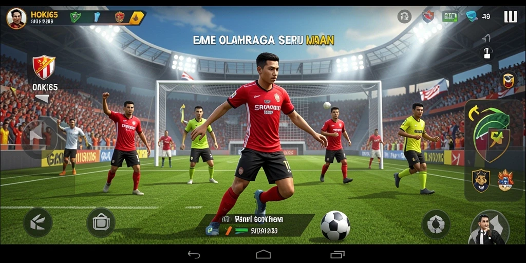 Tampilan gameplay menarik dari HOKI65 yang menggambarkan dinamika olahraga.