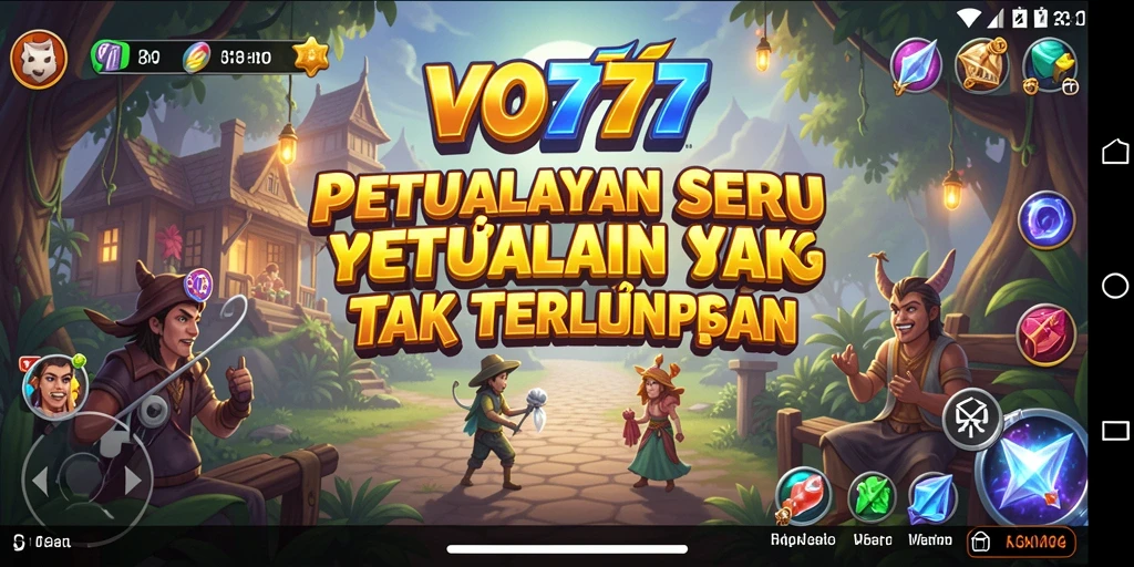 Tampilan dinamis dan seru dari gameplay VO777 yang menantang.