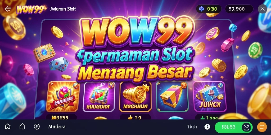 Tampilan gameplay utama WOW99 dengan berbagai tema Slot yang menarik.
